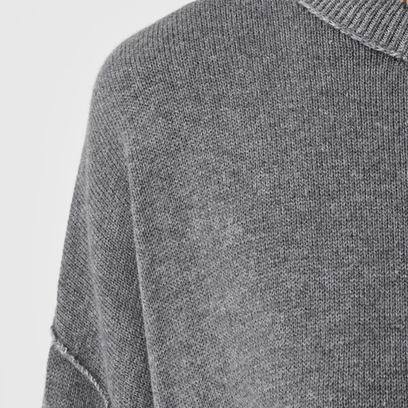 Eileen Fisher Peruvian Organic Botton Box Top Sweater - Picture 7 of 10